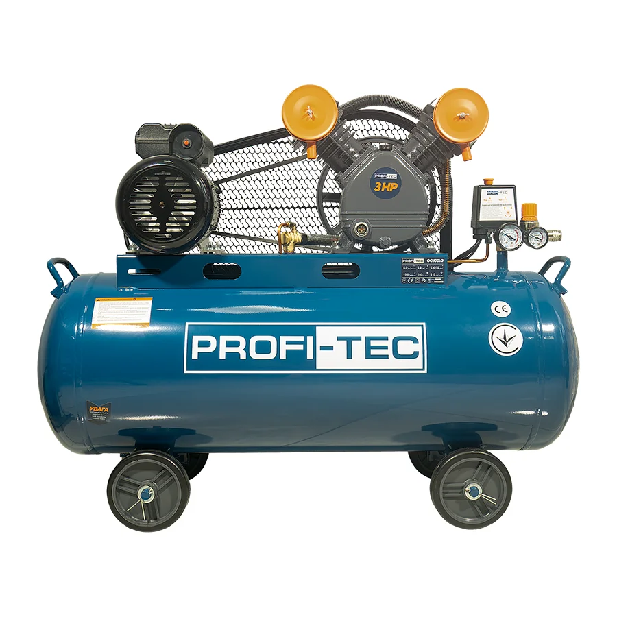 Компресор масляний PROFI-TEC OC-100V2 (100 л, 2.2 кВт, 415 л/хв)