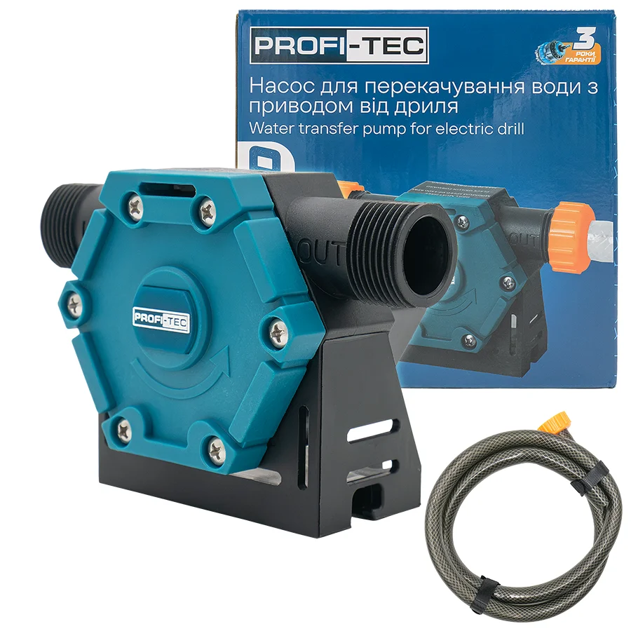 Насос для перекачування води з приводом від дриля PROFI-TEC DPK3100
